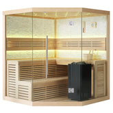 AWT Sauna B1101C Hemlock 180x180 9kW Virta Bi-O